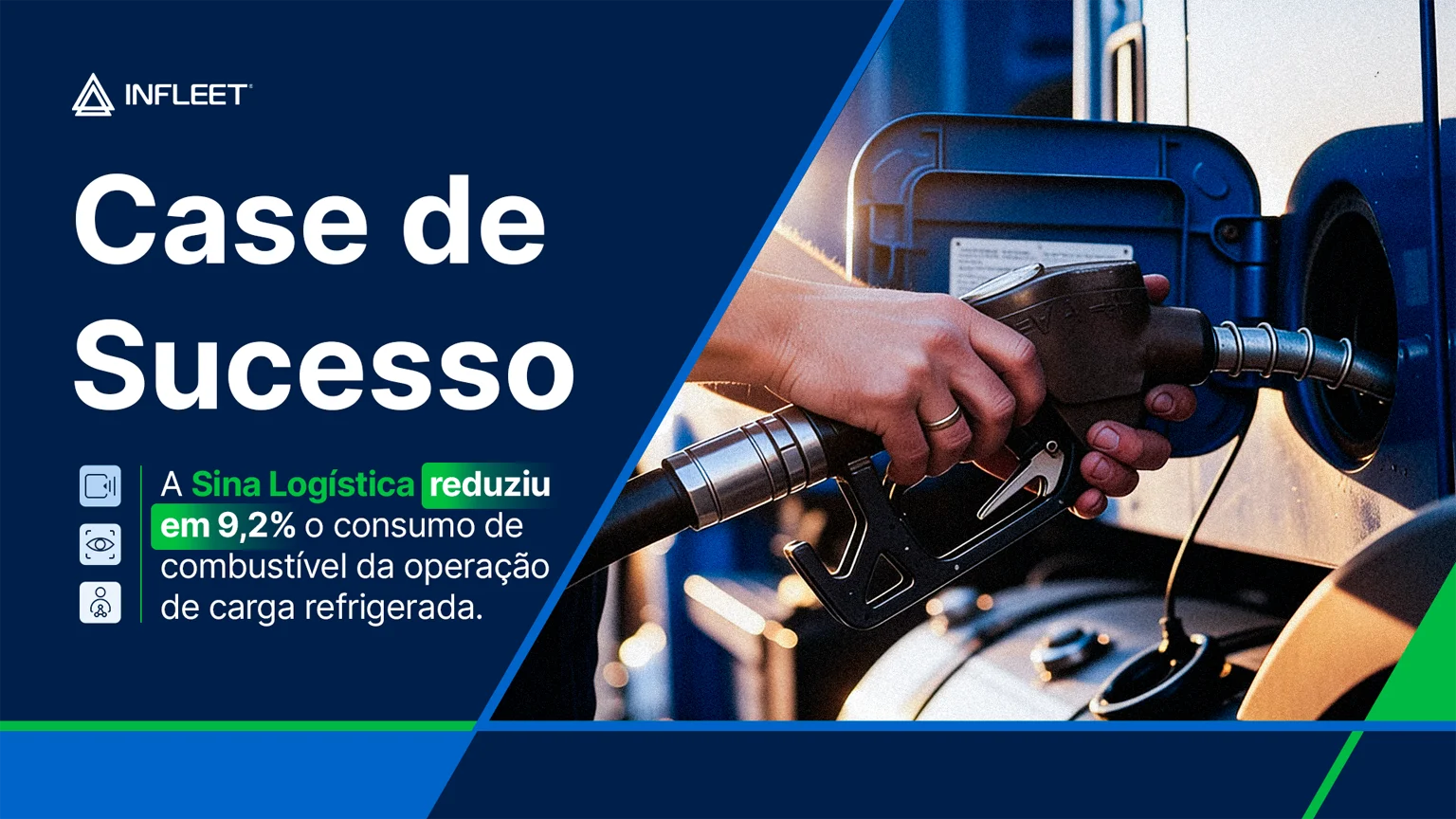 Sina Logística reduz em 9,2% o consumo de combustível da operação de carga refrigerada