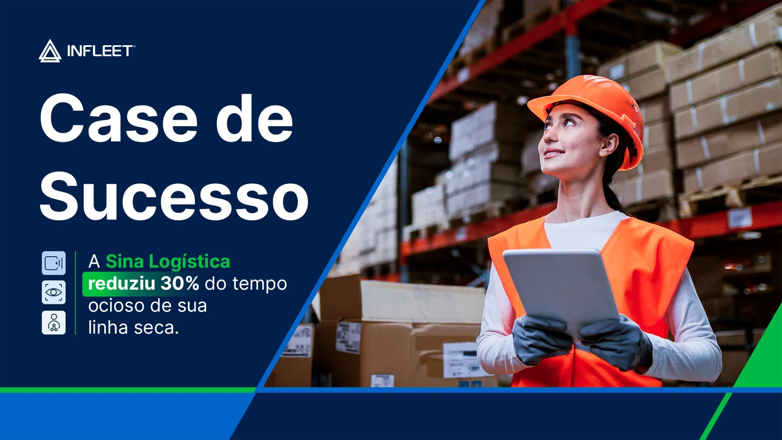 Sina Logística reduziu 30% do tempo ocioso de sua linha seca com o Super App INFLEET