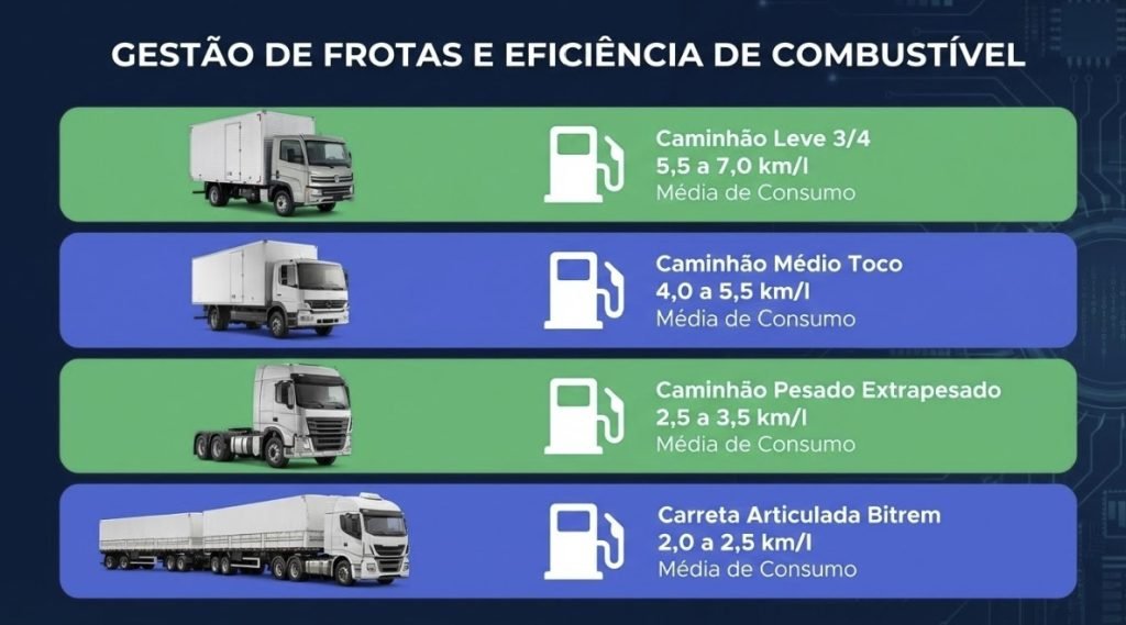 Tabela de consumo de combustível de caminhões