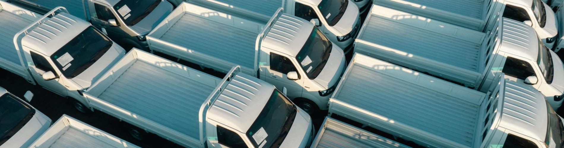 Frota bem organizada, demonstrando a importância da gestão de processos em frota